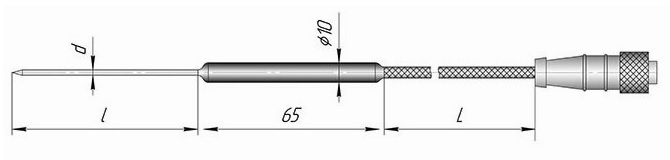 Термопреобразователь сопротивления (Pt1000) для термометра-гигрометра цифрового IT8-RHT