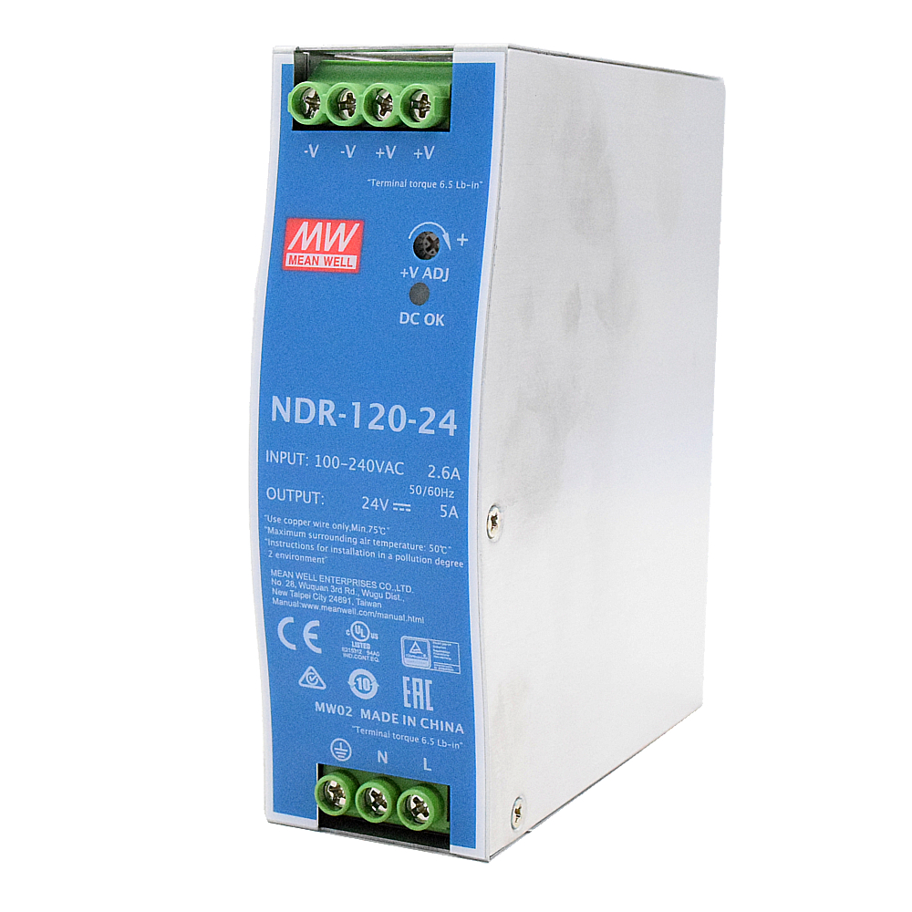 Импульсный блок питания Mean Well NDR-120-24 цена 