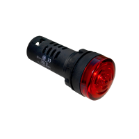Зуммер с подсветкой, 80 дБ, красный, 24V AС/DC, IP65, пластик MT22-SM24E