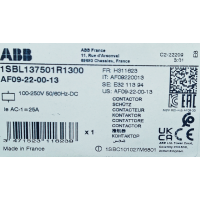 Этикетка от упаковки ABB AF09-22-00-13