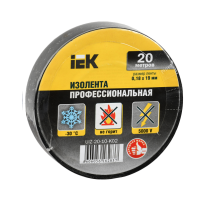 Изолента 0,18х19 мм черная 20 метров IEK UIZ-20-10-K02