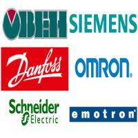 Логотипы Schneider (Altivar), Omron, Danfoss, ABB, Siemens, ОВЕН, Grandrive, Emotron