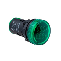 Цифровой индикатор напряжения и частоты, зеленый MEYERTEC MT22-HM3