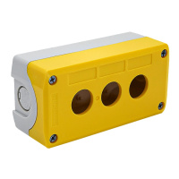 Корпус кнопочного поста, 3 места, желтый, IP67 MEYERTEC MTB2-F88-Y