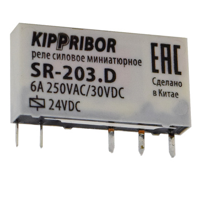 Электромагнитное промежуточное (интерфейсное) реле KIPPRIBOR SR-203.D