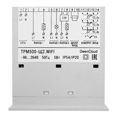 Терморегулятор ОВЕН ТРМ500-Щ2.WIFI