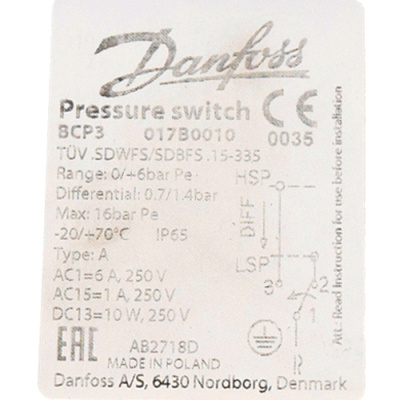 DANFOSS 017B0010 BCP3