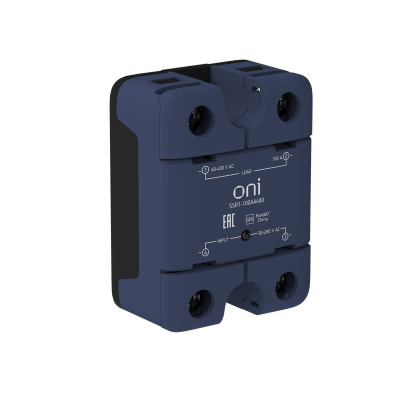 Реле твердотельное SSR1 100А 90-280В AC 48-480В AC ONI