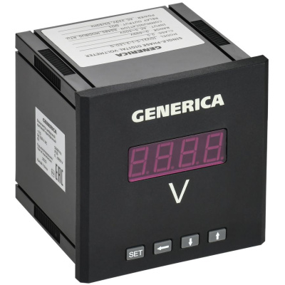 Вольтметр цифровой GENERICA IDV21-5-1-3-LED-G