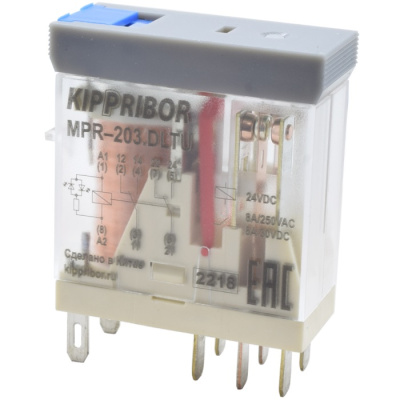Электромагнитное промежуточное (интерфейсное) реле KIPPRIBOR MPR-203.DLTU