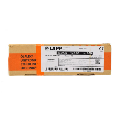 Провод LAPP 4510091 H05V-K (HAR) 1X0,5 OG 1×100 M (100 M)