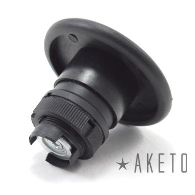 Кнопка грибовидная Ø60 мм, черная, без фиксации (mushroom button), используется в качестве органа управления для кнопки нажимной в модульных сериях MEYERTEC из пластика IP40