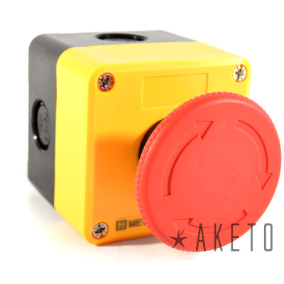 аварийная кнопка грибок изготовленная с помощью Корпус кнопочного поста, 1 отверстие, желтый MTB2-PE1Y