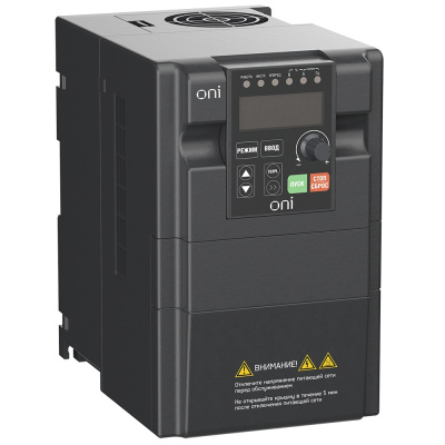 Преобразователь частоты ONI A150 380В 3Ф 3,7кВт 10А со встроенным тормозным модулем