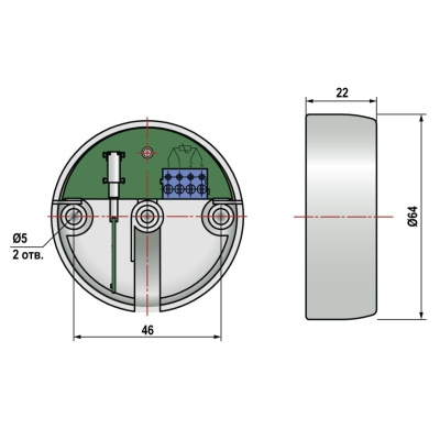 Датчик температуры ОВЕН ДТС3105-РТ1000.В4 для измерения температуры окружающего воздуха