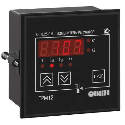 Измеритель ПИД-регулятор для управления задвижками и трехходовыми клапанами ОВЕН ТРМ12-Щ1