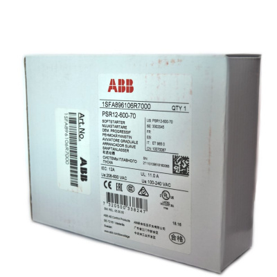 Устройство плавного пуска ABB PSR12-600-70 вид упаковки