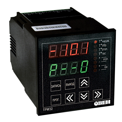 Блок управления (контроллер) для контроля и регулирования температуры в системе отопления и горячего водоснабжения (ГВС) ТРМ32