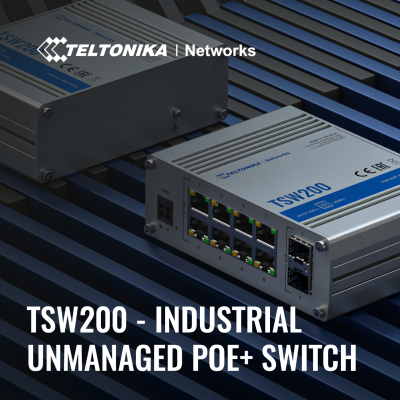 Коммутатор для компьютерных сетей (switch) TELTONIKA TSW200