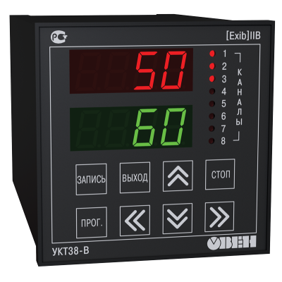ОВЕН УКТ38-В.01 Устройство контроля температуры восьмиканальное с аварийной сигнализацией