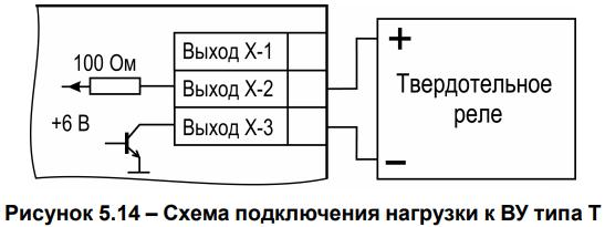Рисунок 5.14 – Схема подключения нагрузки к ВУ типа Т